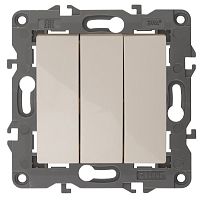 Выключатель без рамки Эра Elegance 3-кл. слоновая кость картинка